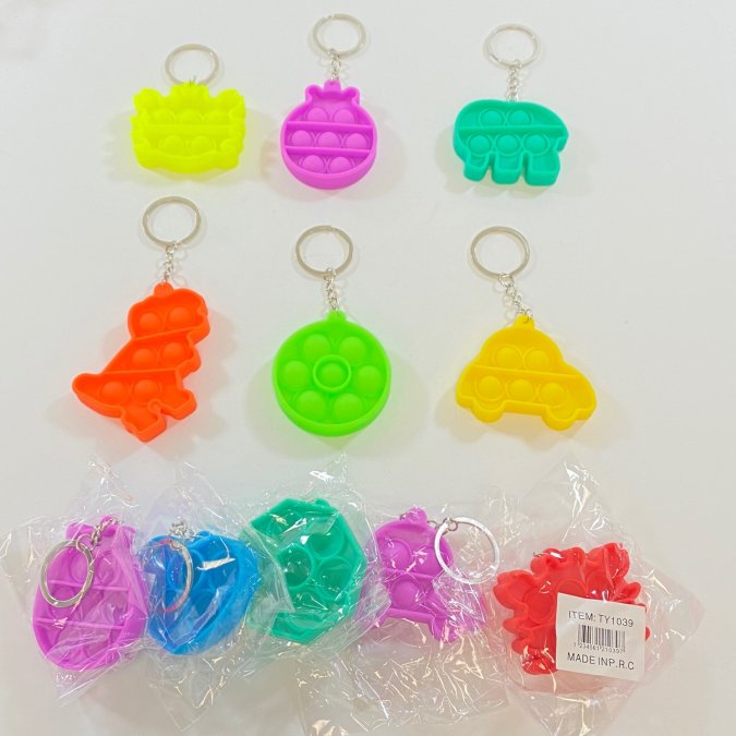 fidget pop it key chain